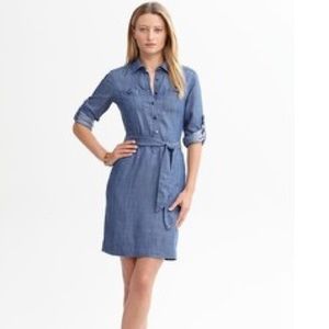 Banana Republic denim shirt dress (Petite 4)